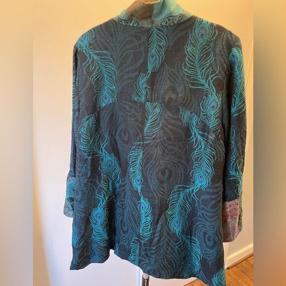 Soft Surroundings Colorful Patchwork Blazer Size Medium - Picture 2 of 9